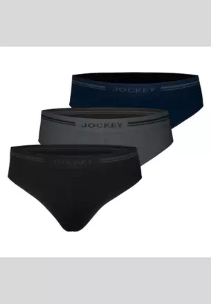 Jockey Men's Elance Microfiber Low Rise Brief - 2 Pack, Style 9230 - 86% Polyester / 14% Spandex, Regular Size