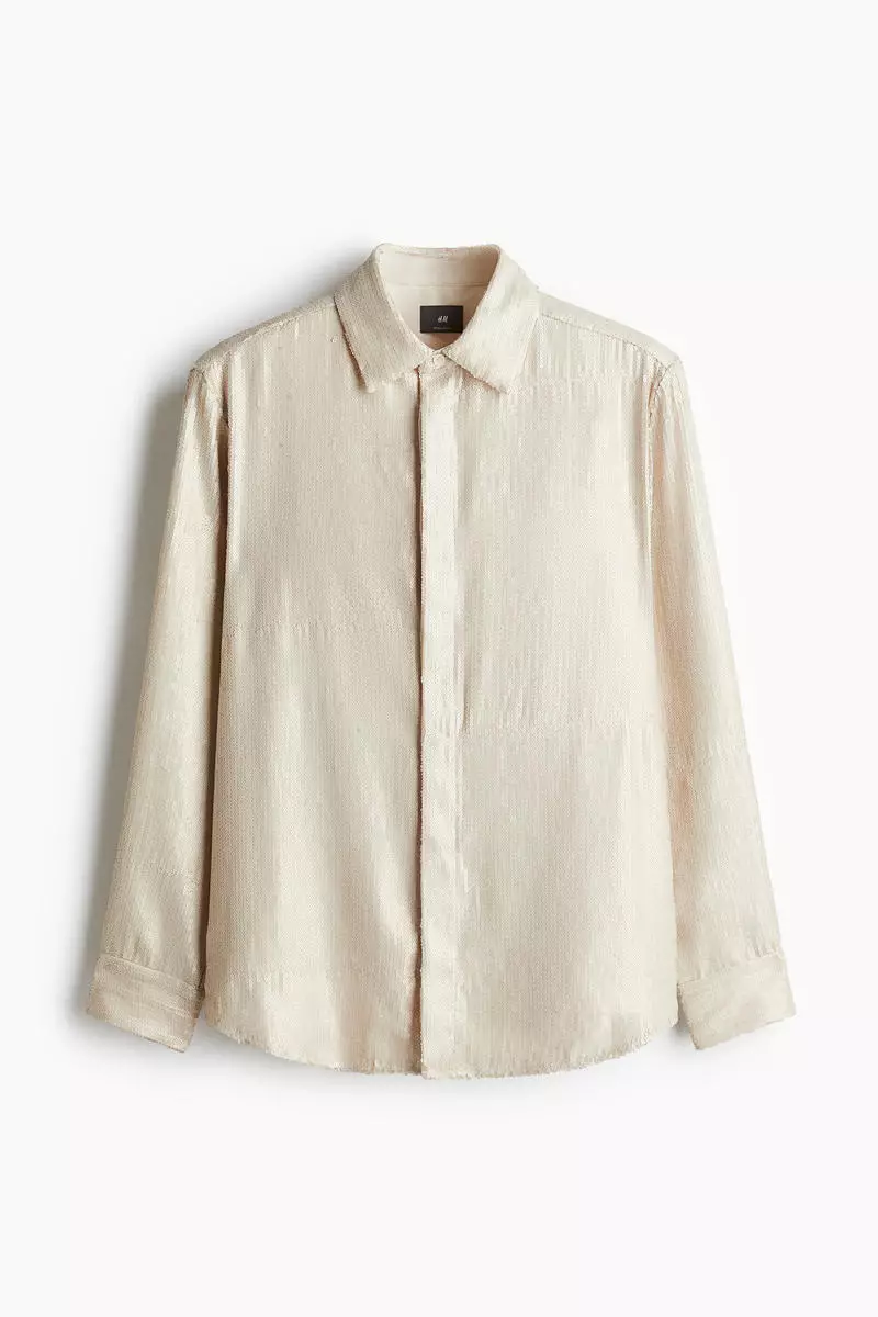 Regular Fit Sequined shirt