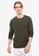 LC WAIKIKI green Crew Neck Waffle Men's Sweatshirt 84038AA7A5D3B5GS_1