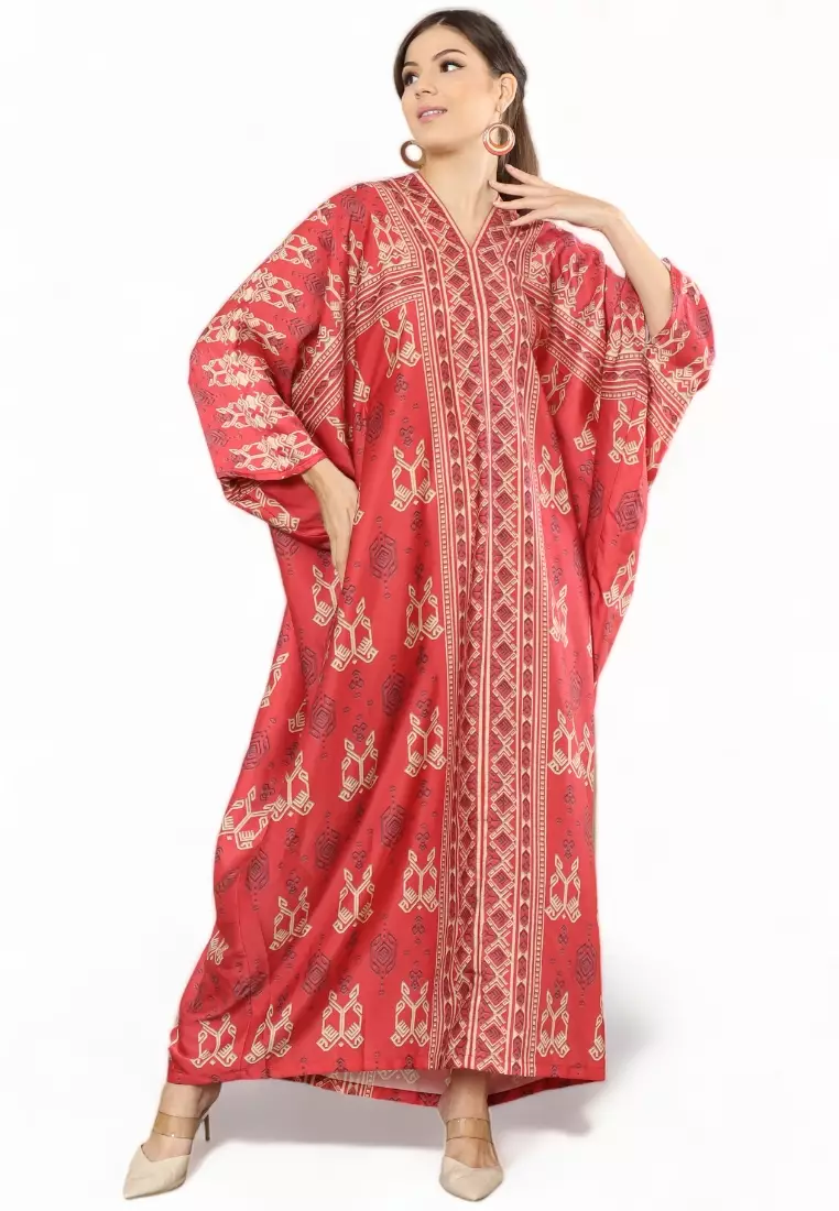 Kanzi Exclusive Long Sleeve Songket Kaftan