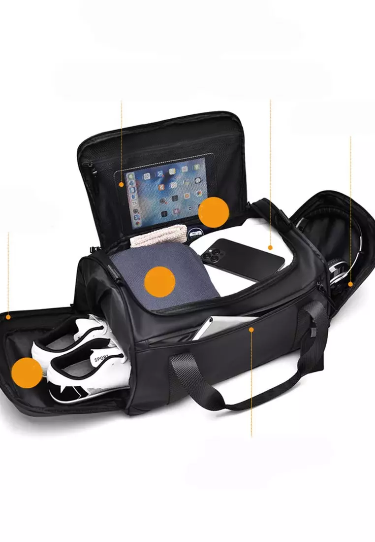 皮質旅遊休閒行李包