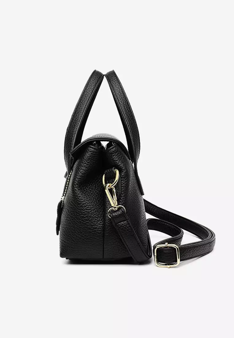 Faux Leather Three Way Flap Handbag JW HD-2834