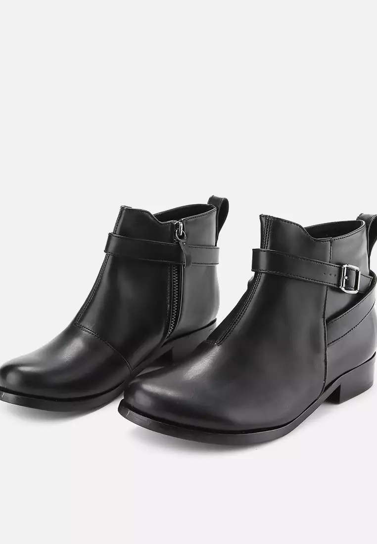 Laurensia Sepatu Boots Wanita Guinine Leather