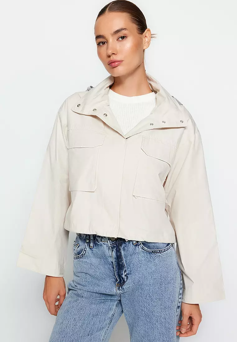 Thin coat cheap with hood