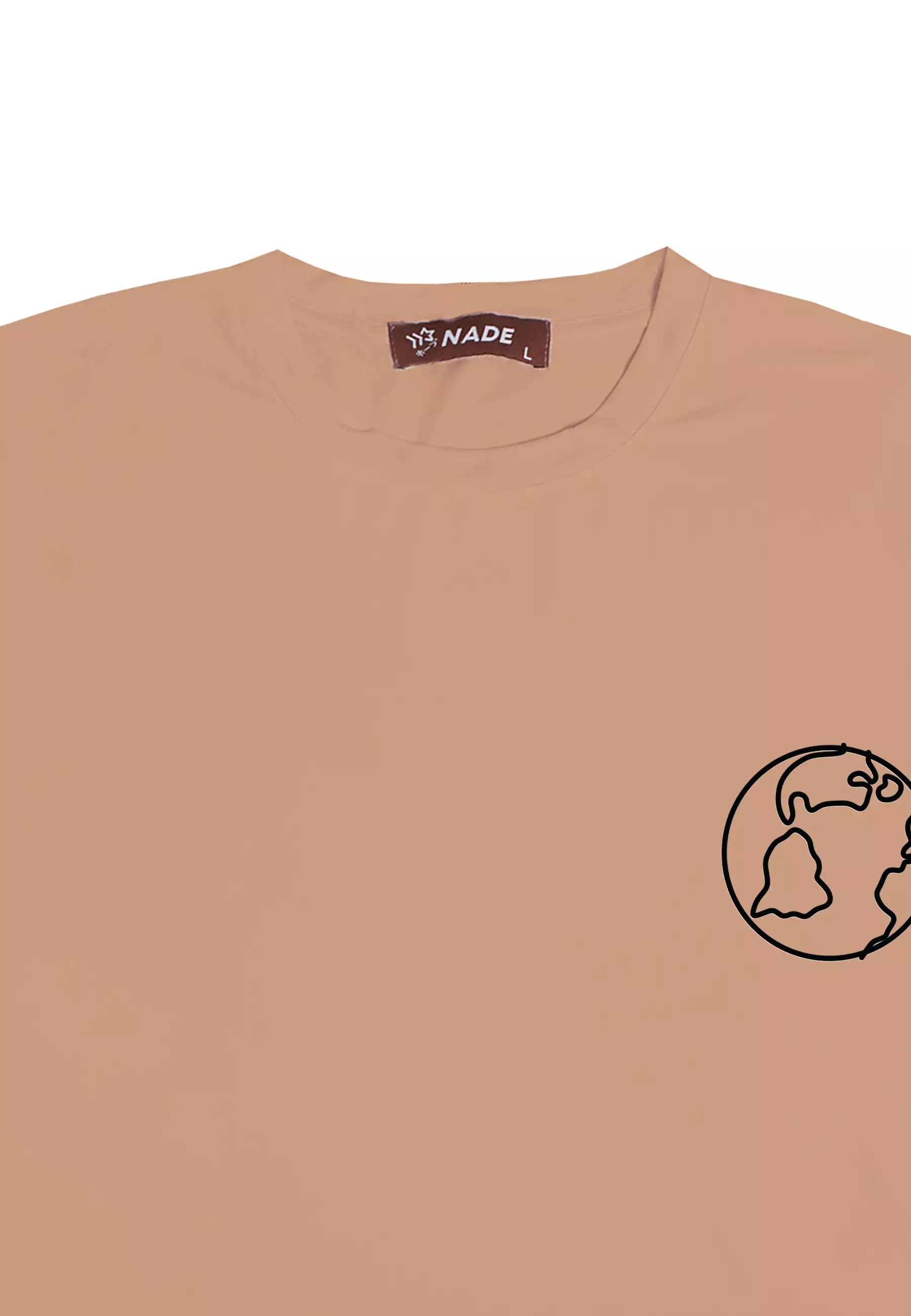 NTD16 kaos ringan anti stretch anti kusut cepat kering earth dakir khaki