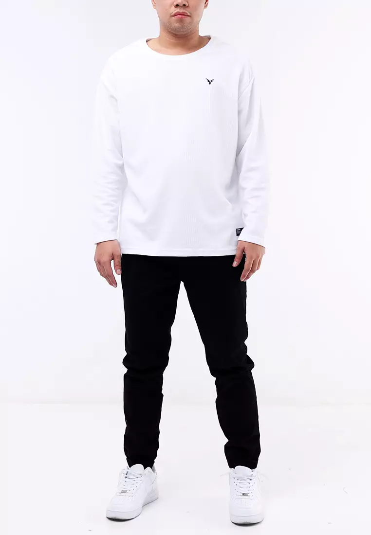 Roundneck Waffle Long Sleeve