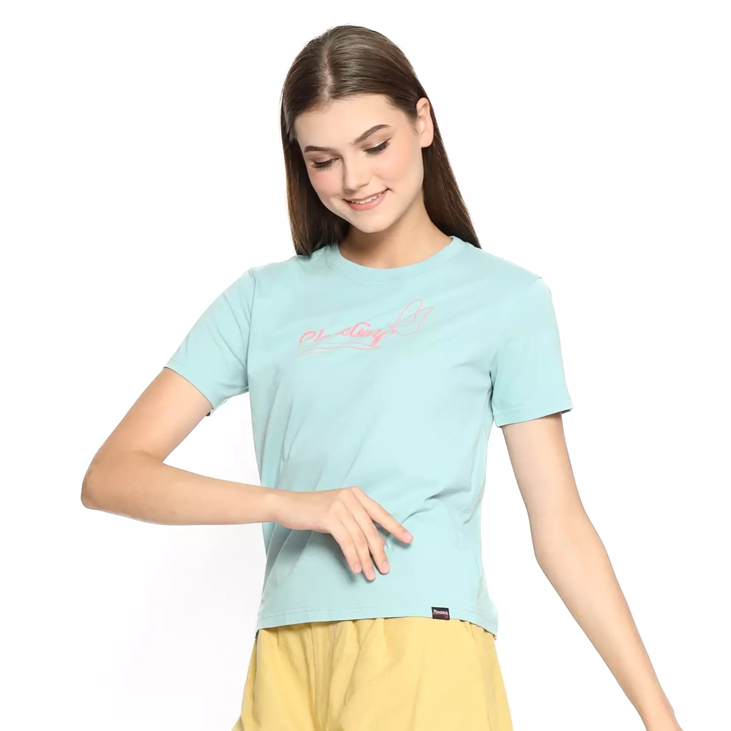 Planet Surf Clothing Kaos Lengan Pendek Wanita Hesty Ladies Bassic Tee 231C Planet Surf