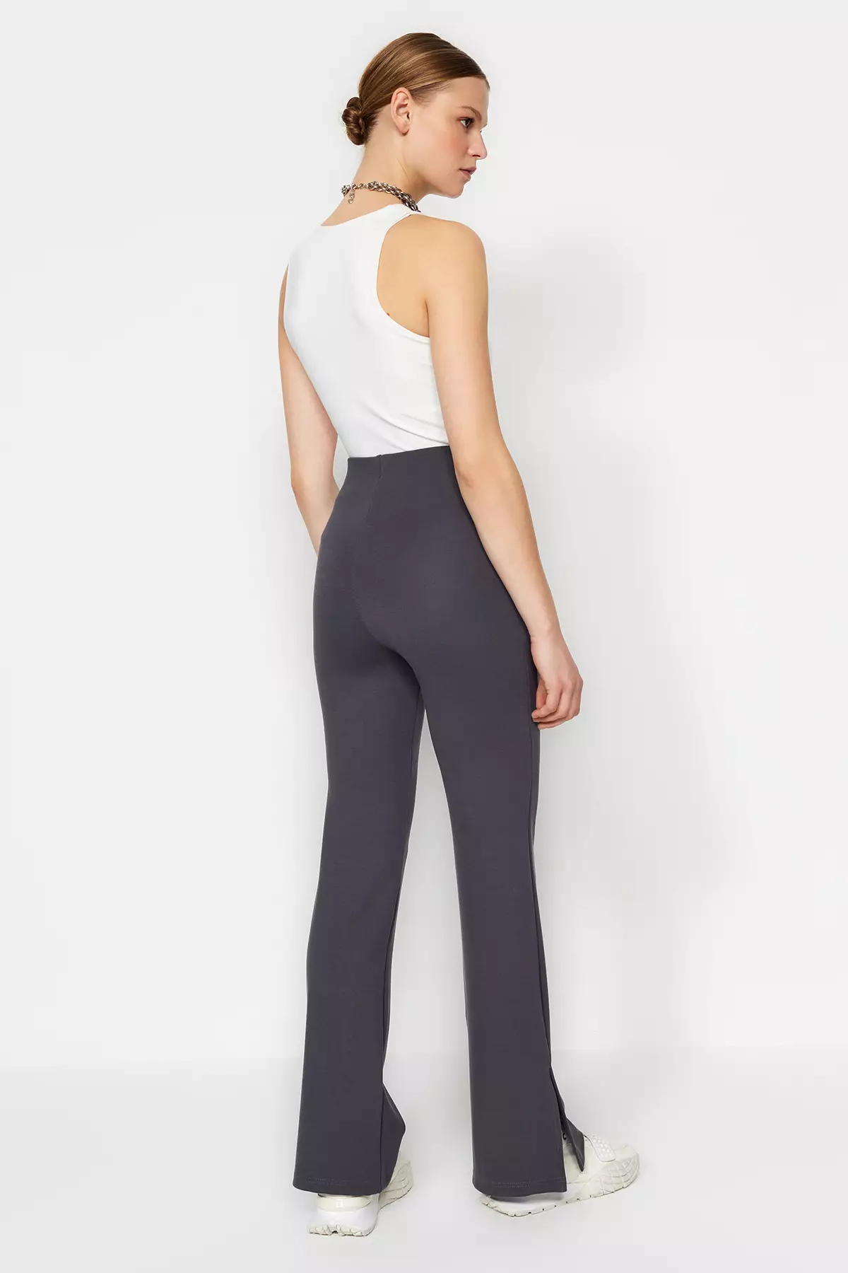 High Waist Flare Trousers