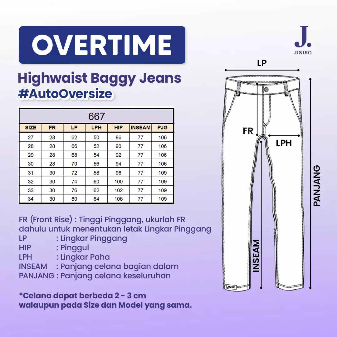 Ultra Highwaist Baggy Loose Jeans 667 OVERTIME