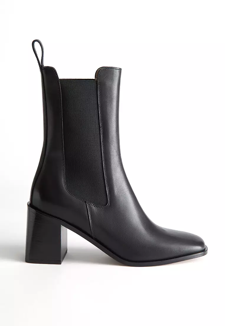 Buy & Other Stories Heeled Leather Chelsea Boots 2024 Online ZALORA