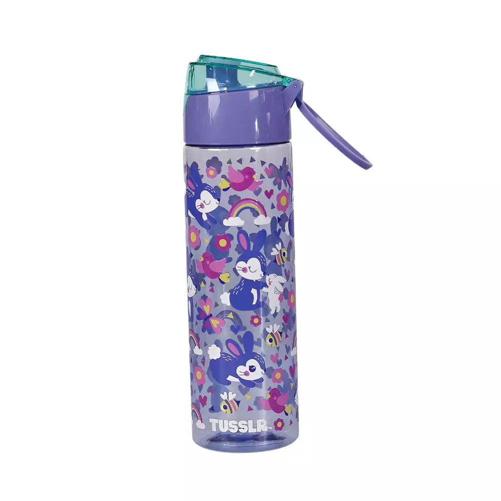 Tusslr Botol Minum Plastik Rabbit 750 ml - Ungu Violet