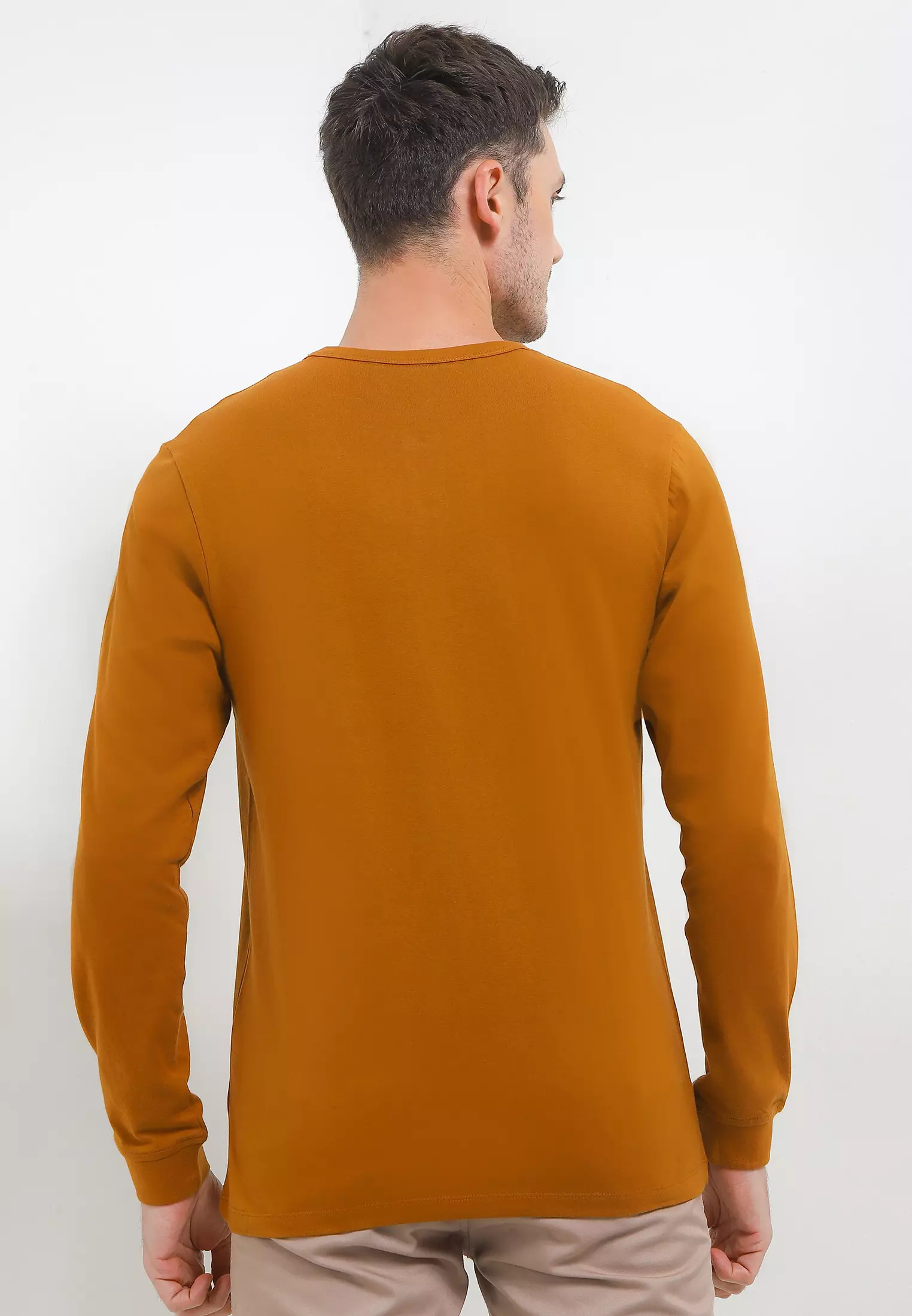Cressida Regular Fit Long Sleeves Hanley T-Shirt A247K - Yellow
