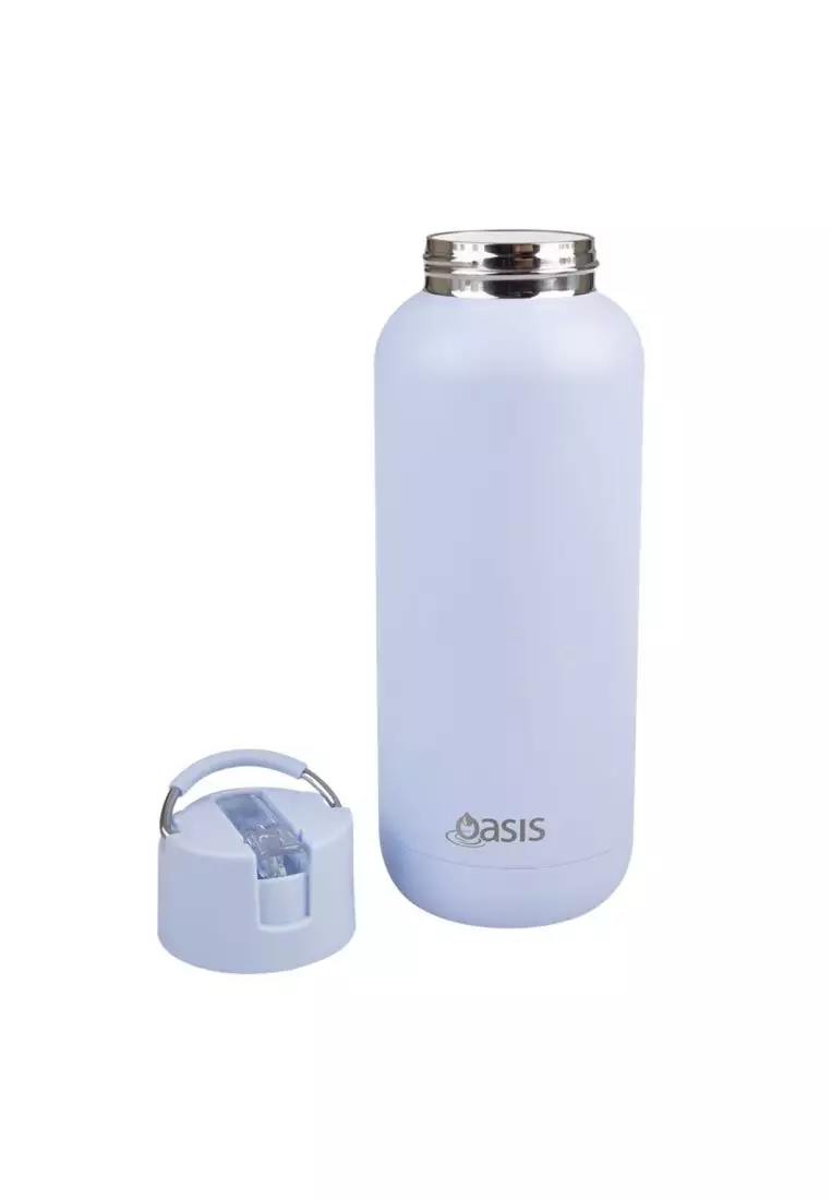Oasis Stainless Steel Insulated Ceramic Moda Bottle 1L - Periwinkle