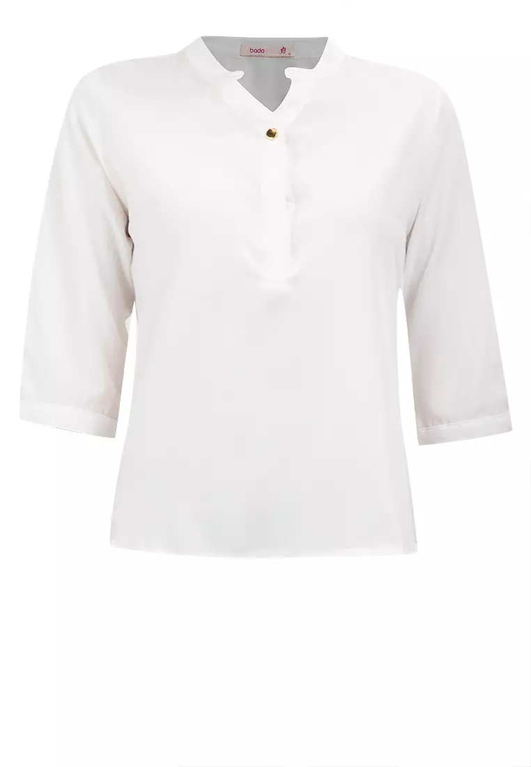 Buy BADOMODA Lauren Mandarin Collar 3/4 Sleeve Top 2025