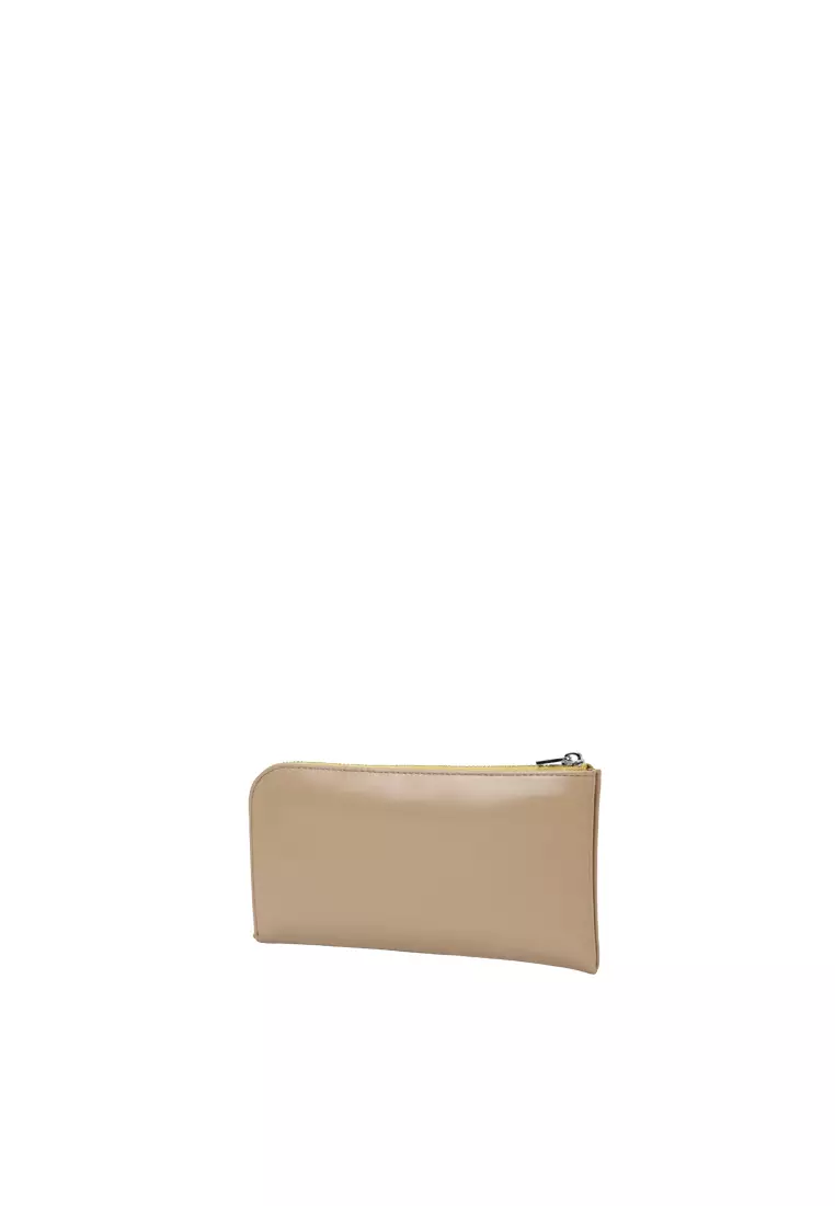 L-Zip Long Wallet - Milkshake Latte