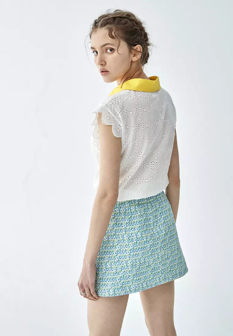 All Over Print Mini Skirt