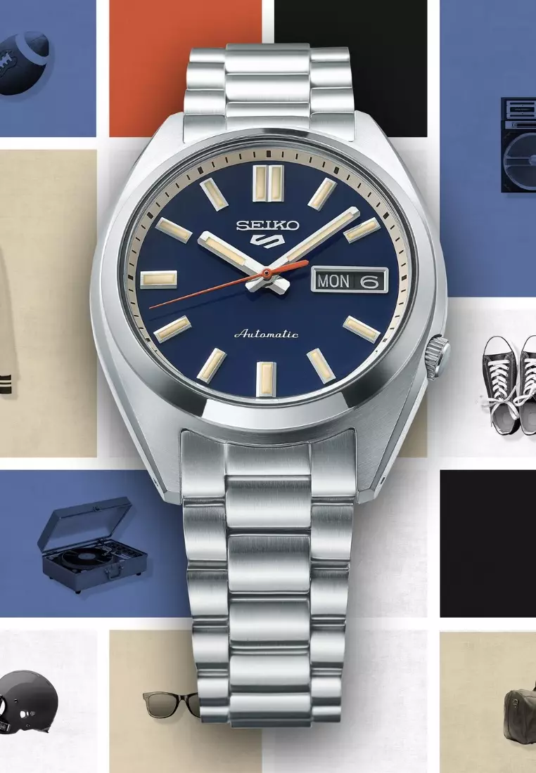 Seiko 5 Sports SNXS Series ‘Rinse Blue’ Classic Sports Automatic Watch SRPK87K1