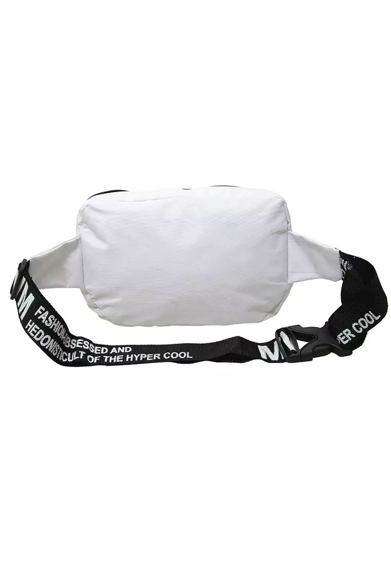 Shaylon Tas Selempang Anak Unisex Adjustable Strap Children Sling Bag Material Canvas ORIGINAL - White