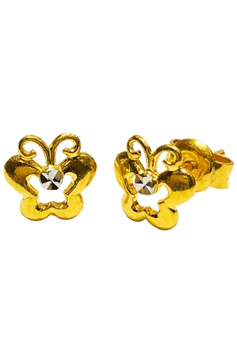 Buy Litz Litz 916 22k Gold Earrings Lge0059 1 43g Online Zalora Malaysia
