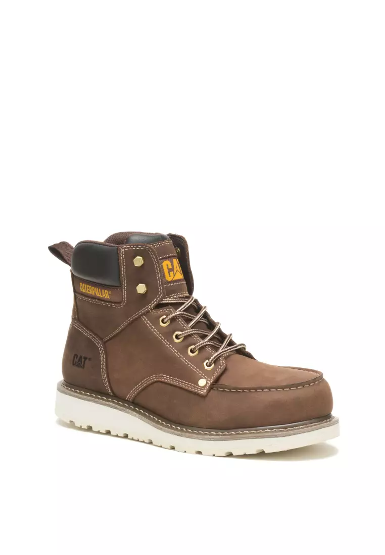 Caterpillar Men s CALIBRATE ST Work Boot Khaki Brown P91420