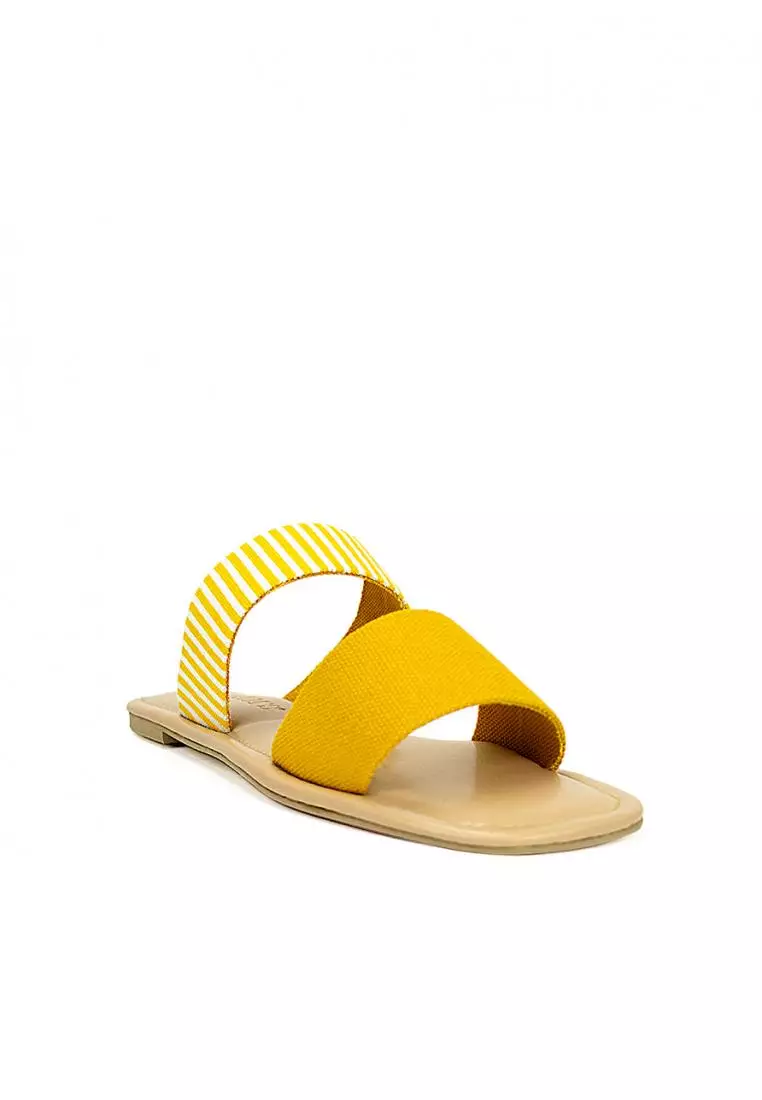 Discount on Cardam's Lifestyle  shoes - SKU: Ecla Lne 00031 Yellow Flat Sandals