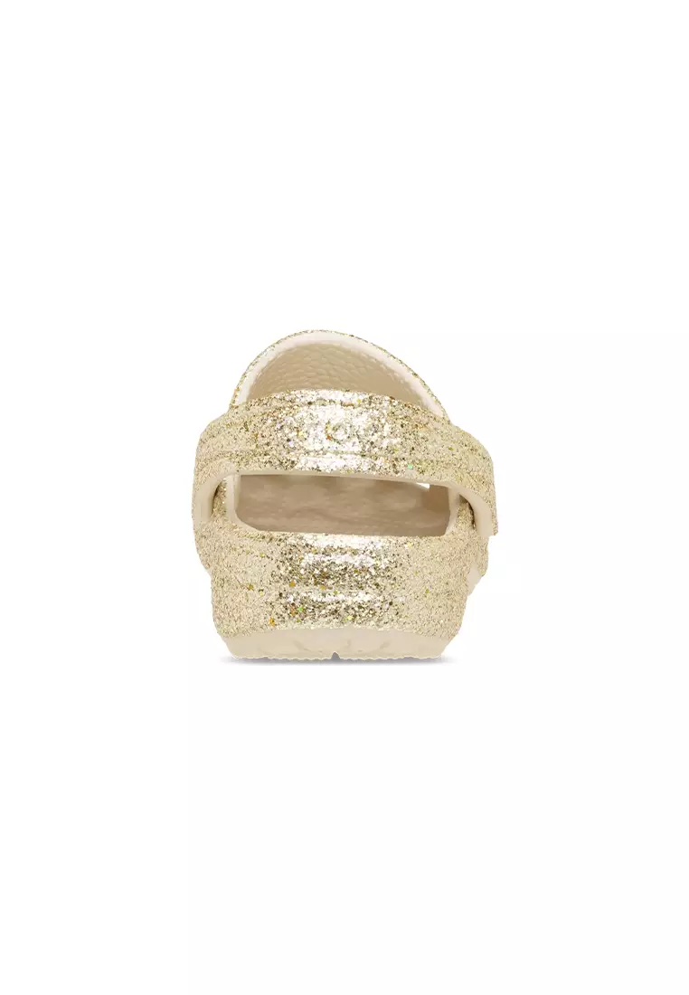 Toddler Classic Chunky Glitter Clog in Sandstone