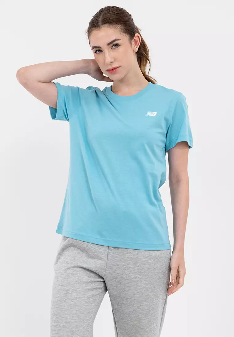 Buy New Balance Sport Essentials Jersey T-Shirt Womens Top-36357