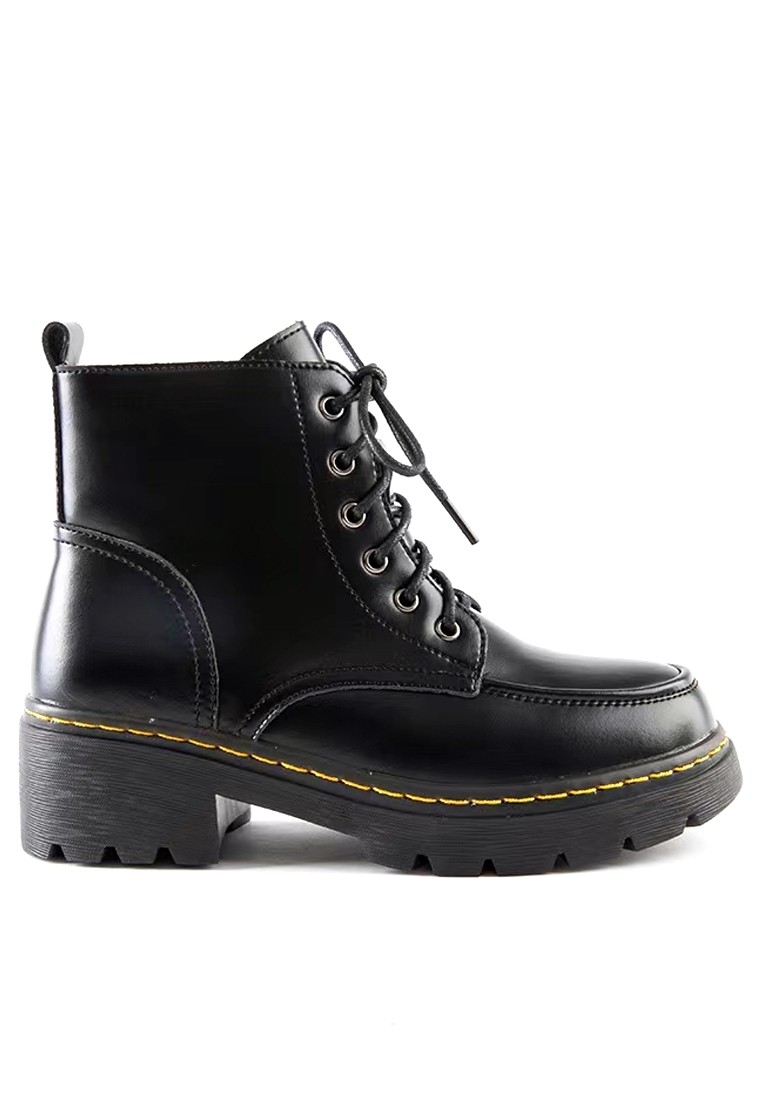 5CM Zipper Leather Martin Boots MZ57712