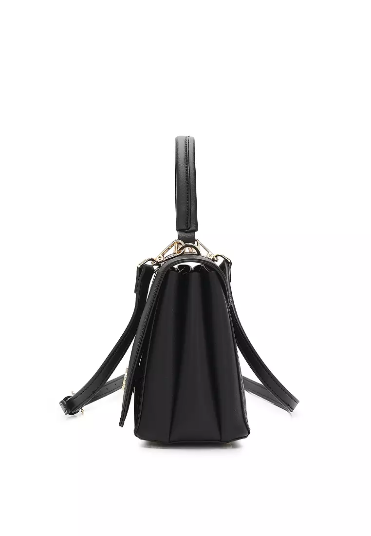 Women's Top Handle Bag / Sling Bag / Crossbody Bag - Black