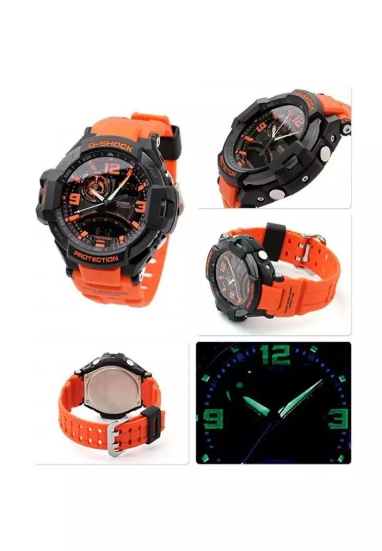 Buy CASIO CASIO G-SHOCK GA-1000-4ADR ORANGE RESIN GRAVITY MASTER