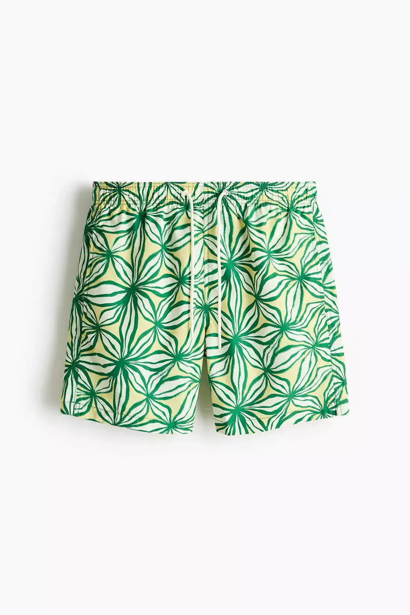 Patterned swim shorts