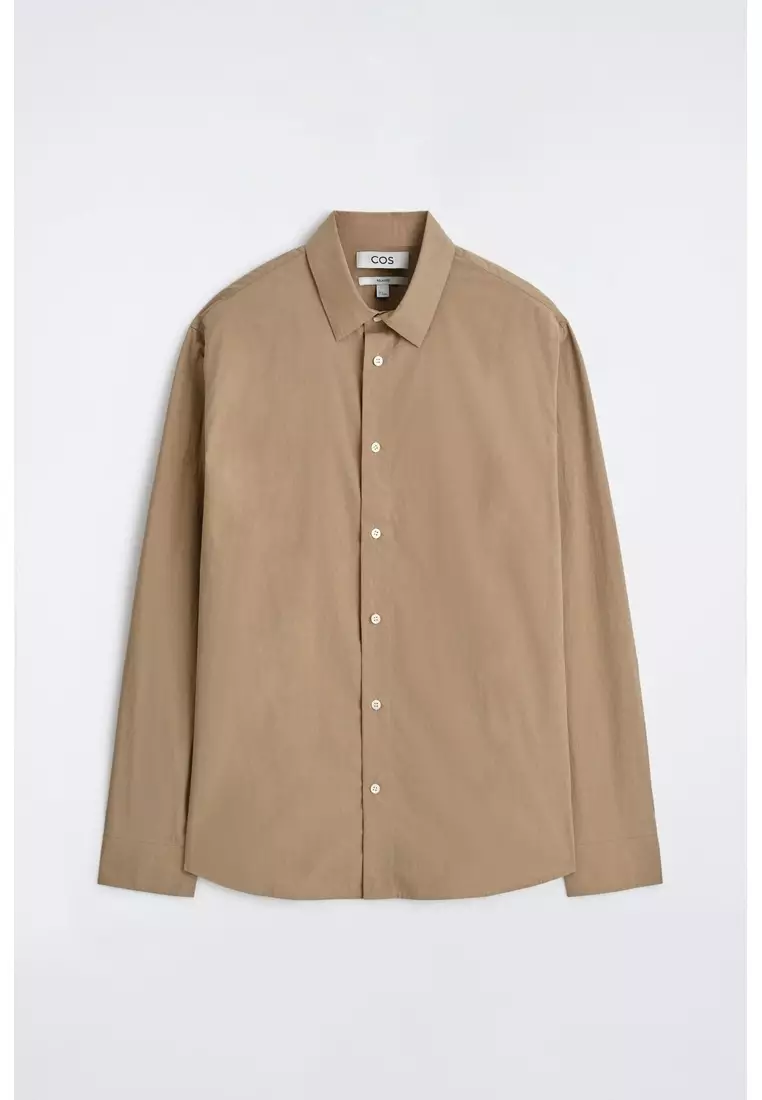 RELAXED PIMA COTTON-POPLIN SHIRT