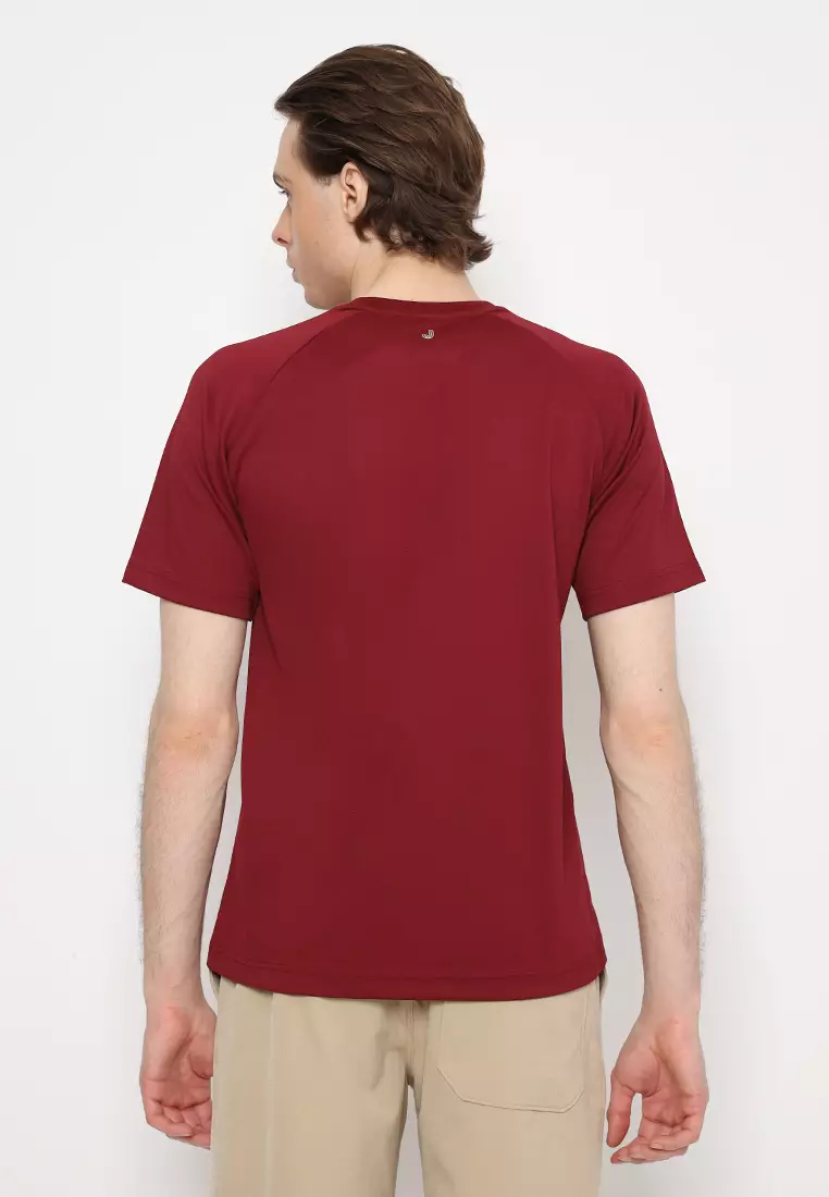 Jobb Colero Kaos Pria Slim Fit Maroon
