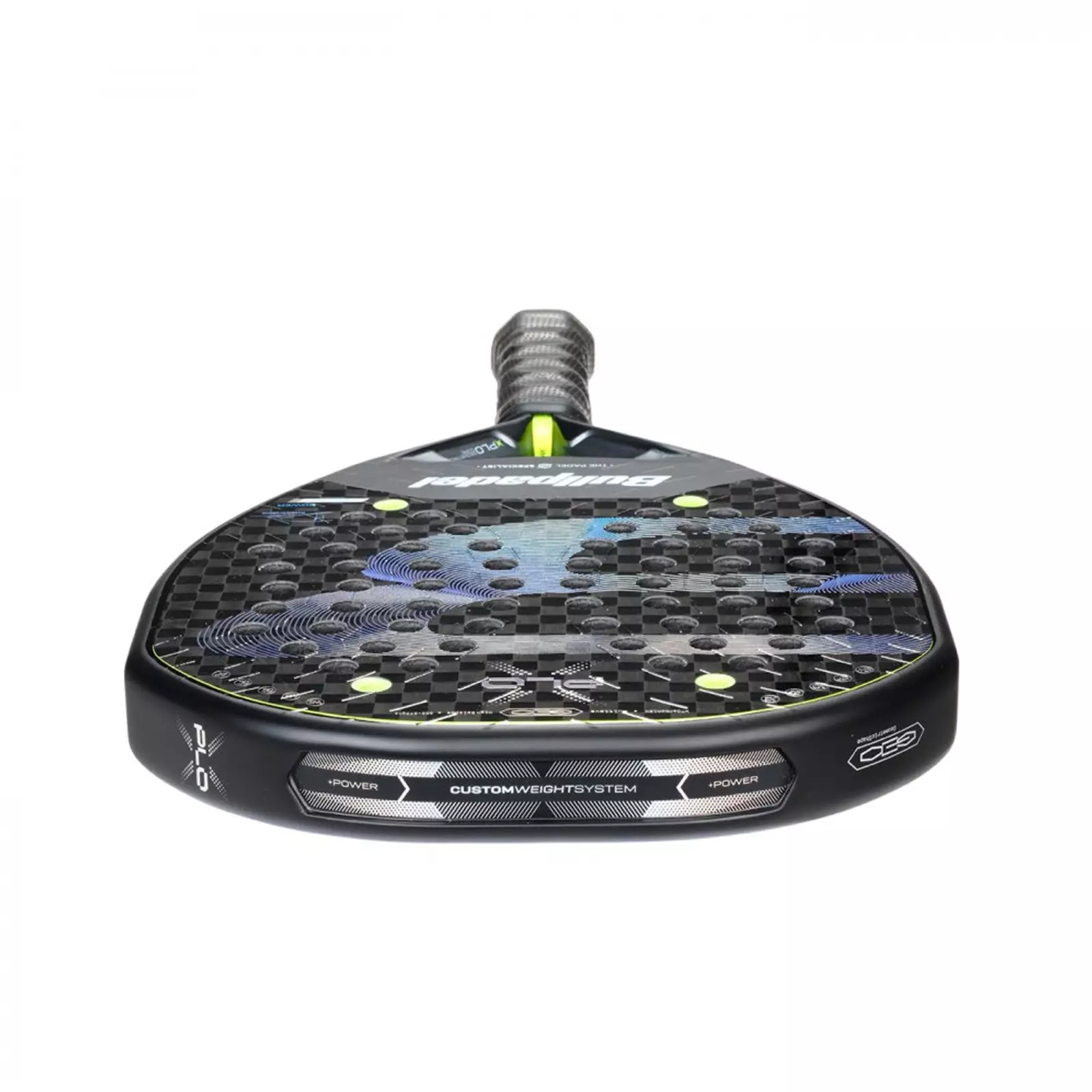 Raket Padel BULLPADEL Xplo 2026 365-375g Black Carbon