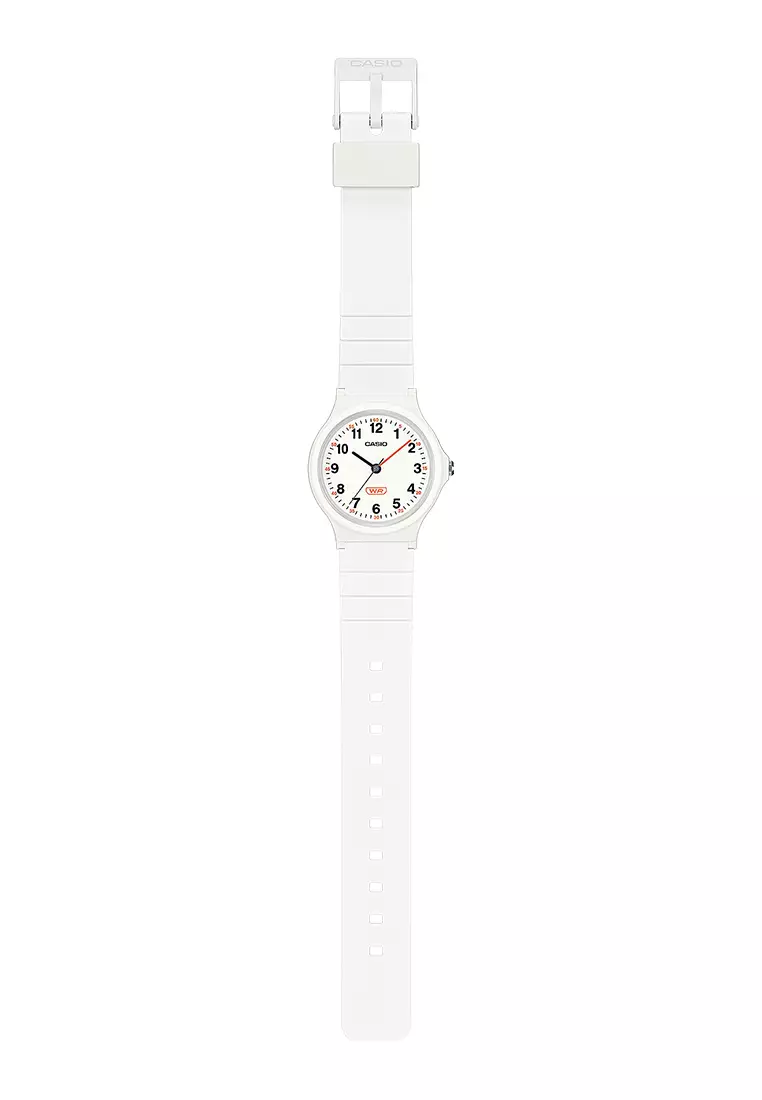 Casio POP Series - Jam Tangan Analog Wanita - White Resin Band - LQ-24B-7B