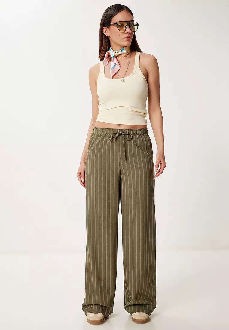 Striped Wide Leg Summer Pants