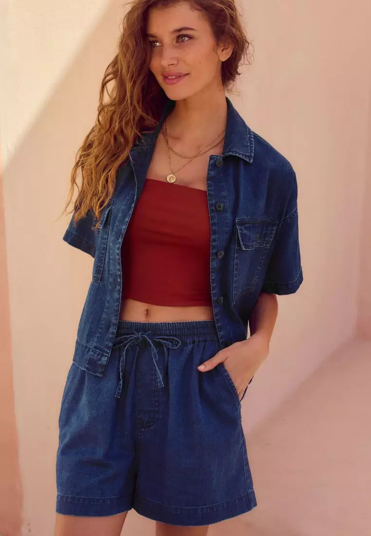 Lightweight Tencel Pull on 100% Cotton Shorts