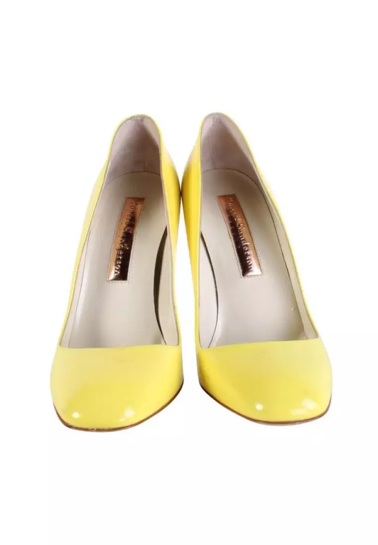 Buy Rupert Sanderson Pre Loved RUPERT SANDERSON Yellow Neon Patent