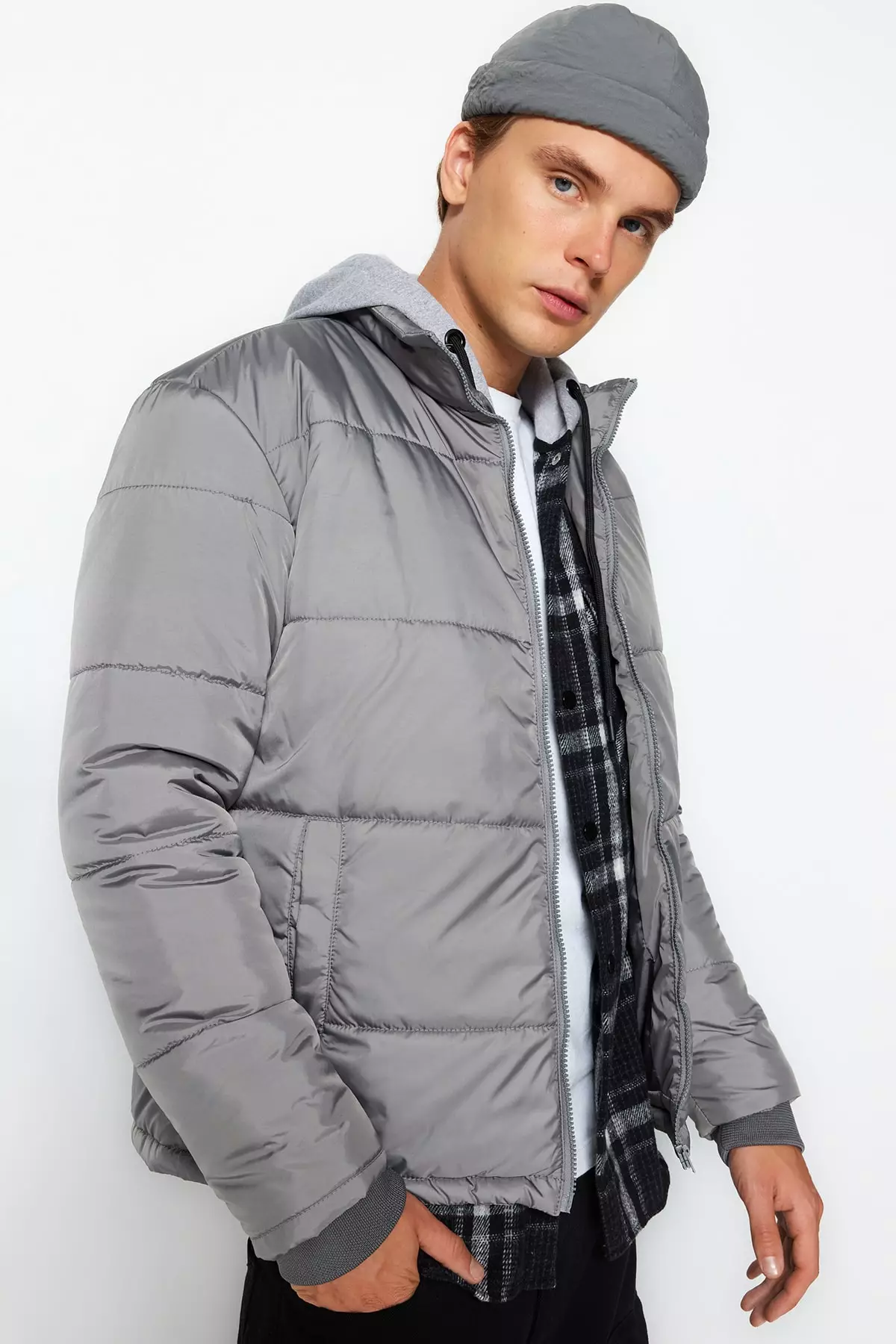 Mens gray clearance winter coat