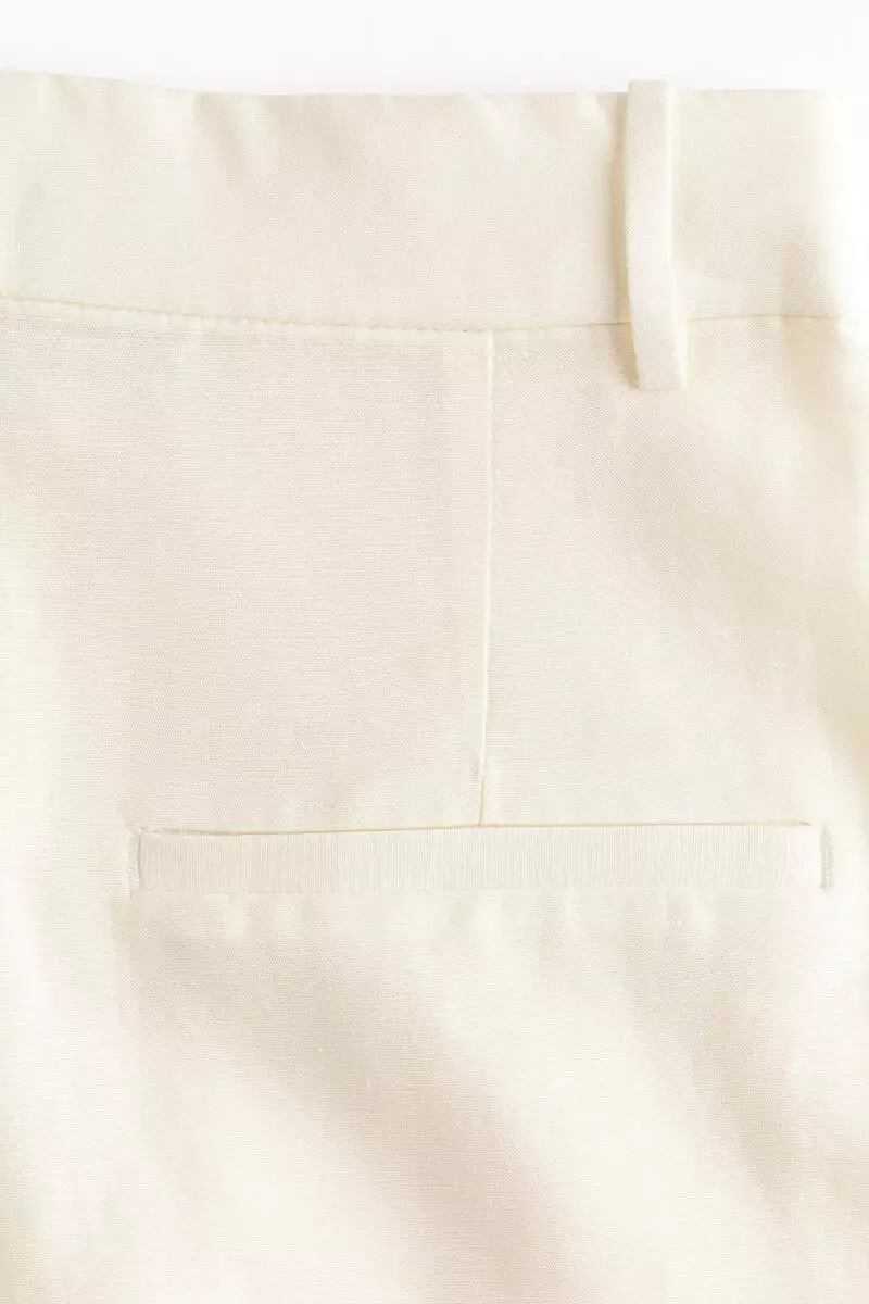 Tailored linen-blend shorts