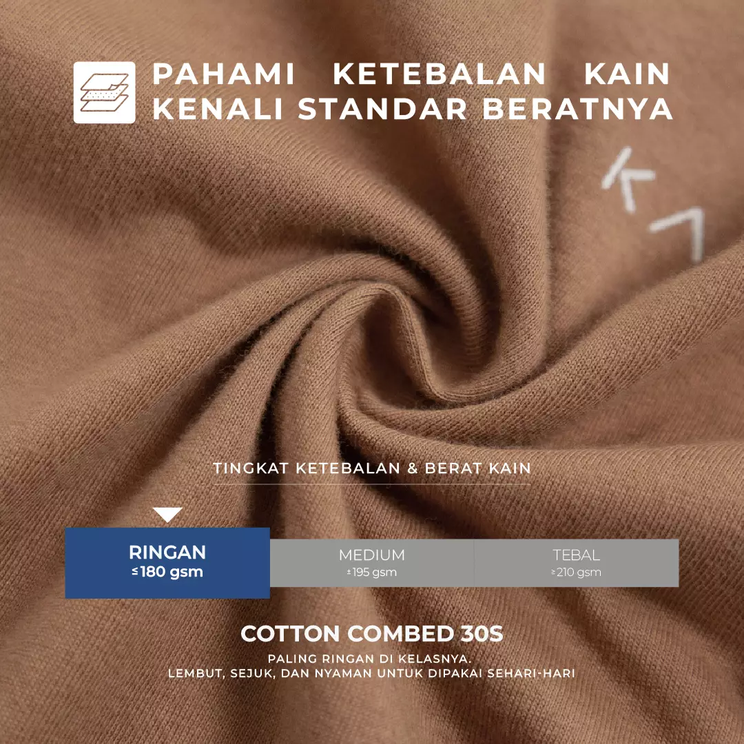 Kale Arion Milky Brown / T-Shirt Pria Lengan Pendek / Unisex