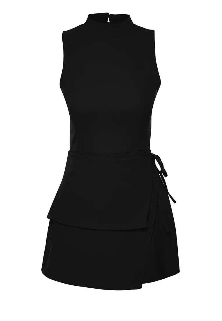 Sleeveless Mock Neck Playsuit