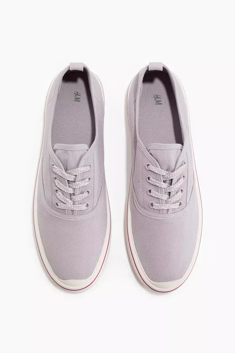 Cotton canvas trainers