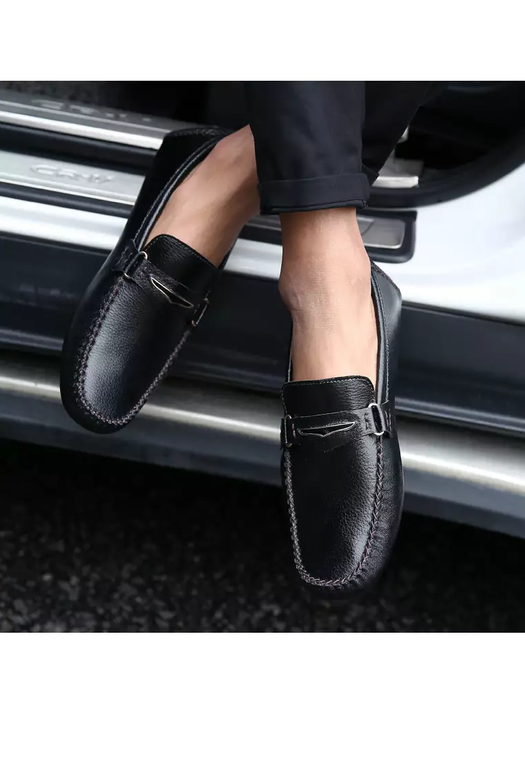 Color Matching Leather Loafers & Boat Shoes YY3237
