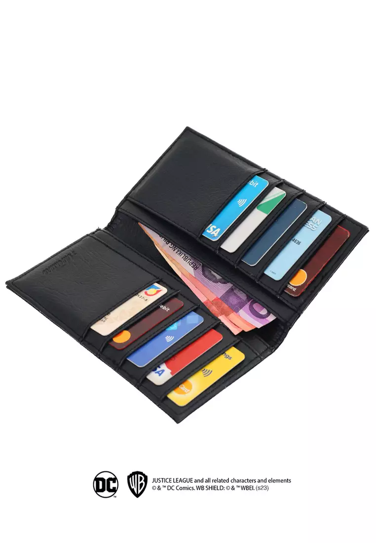 DC Collection Justice League Long Bifold Wallet Heran - White