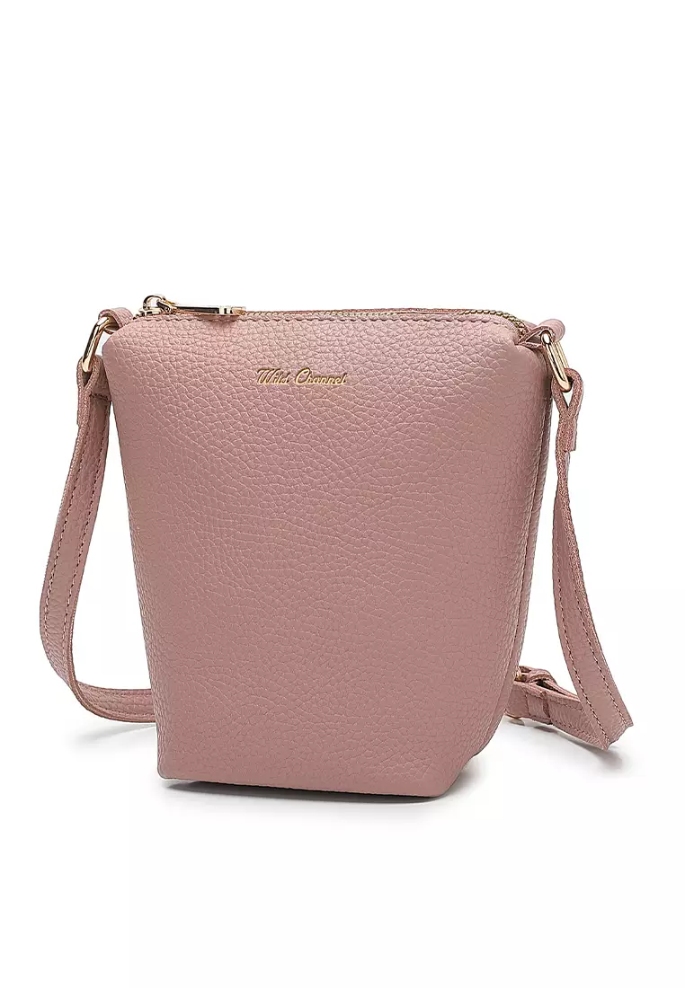 Women's Shoulder Sling Bag / Crossbody Bag (Tas Selempang / Tas Bahu Wanita) - Merah Jambu