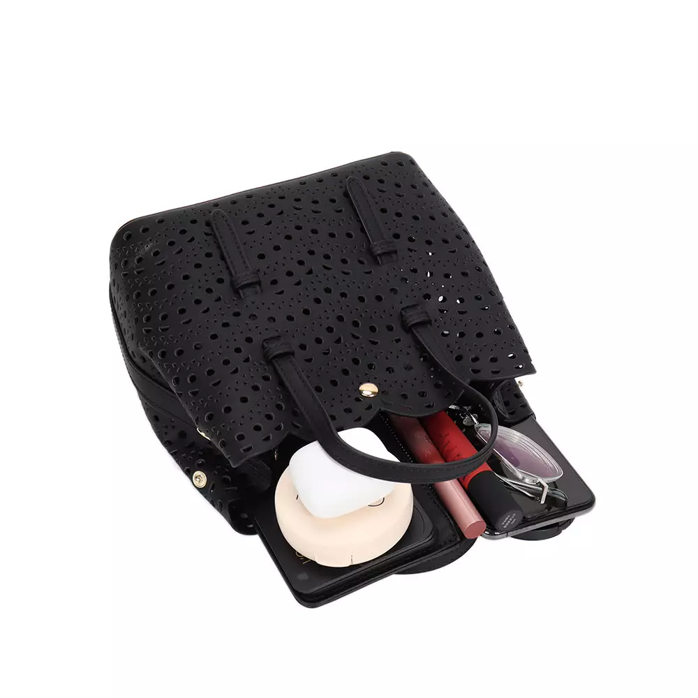 En-ji Sosan Handbag Wanita Warna Black