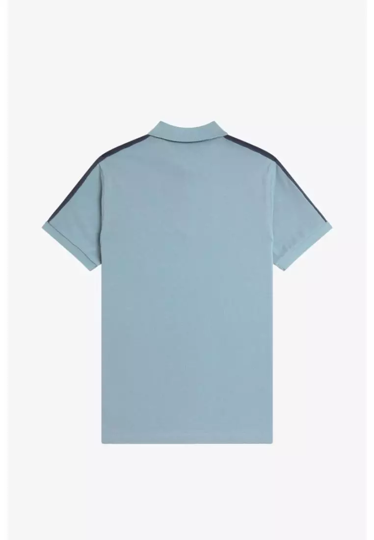 Fred Perry M1727 Mesh Taped Polo Shirt (Stockport Blue)
