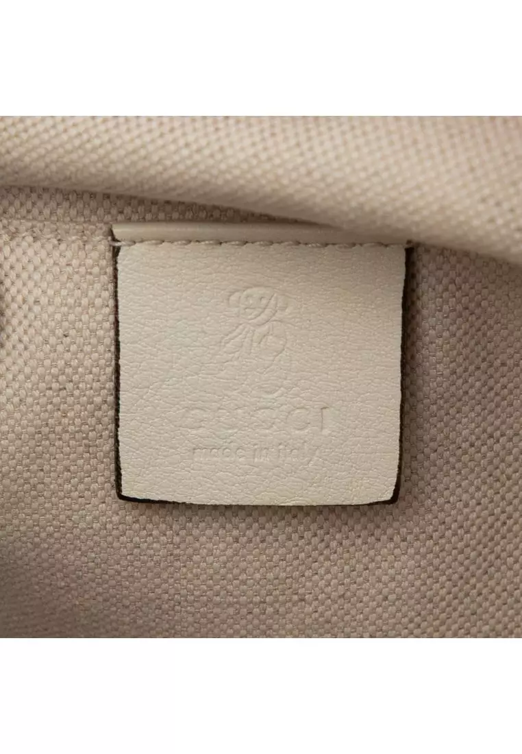 Pre-Loved Gucci Kids Canvas Heartbeat Tote