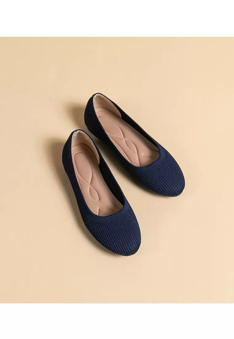 Round-toe Fly Knit‌ Flat Shoes TJ-Y2